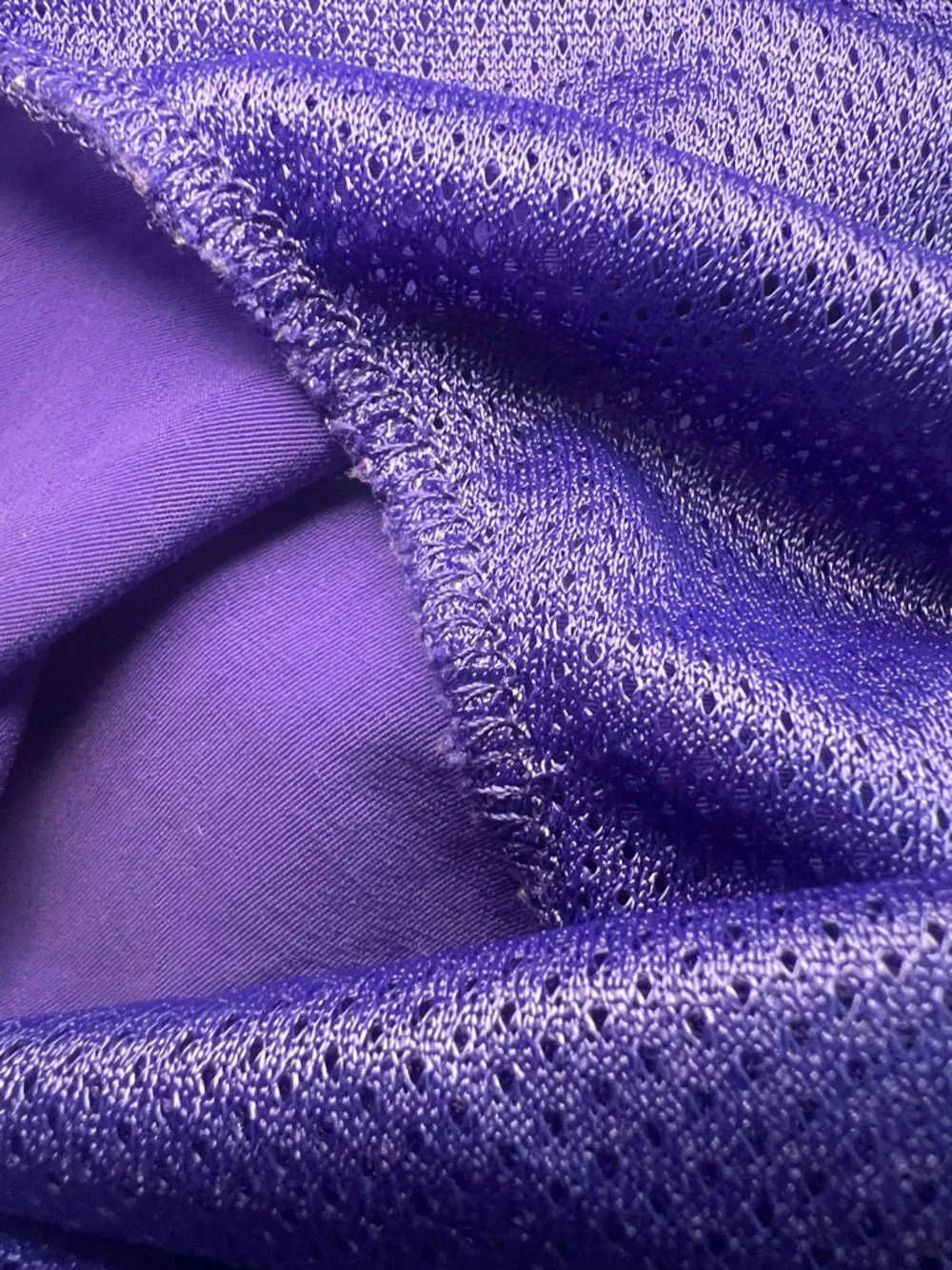 L.L. Bean BeanSport Shorts Purple 1X Mesh Lined Drawstring 268949 UPF 50 Workout